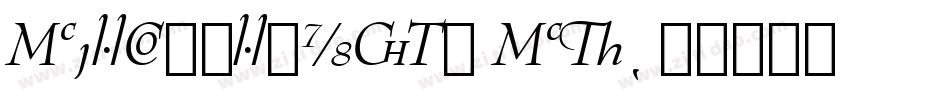 BernhardMod BT字体转换